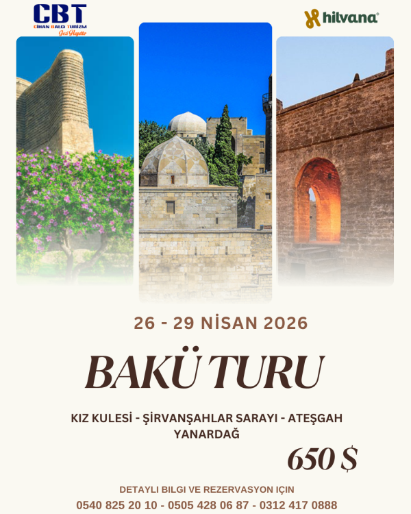 26 - 29 NİSAN 2026 BAKÜ TURU