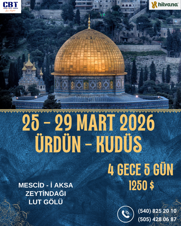 25 - 29 MART 2026 ÜRDÜN - KUDÜS TURU