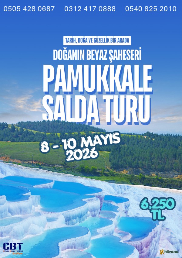 8 - 10 MAYIS 2026  PAMUKKALE - SALDA TURU