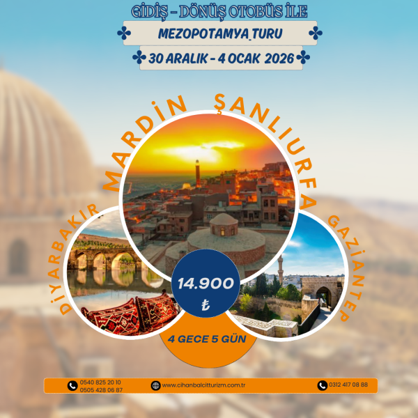 30 ARALIK - 4 OCAK 2026 MEZOPOTAMYA TURU