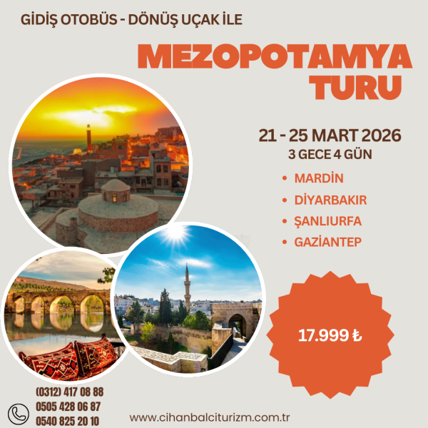 21 - 25 MART 2026 MEZOPOTAMYA TURU