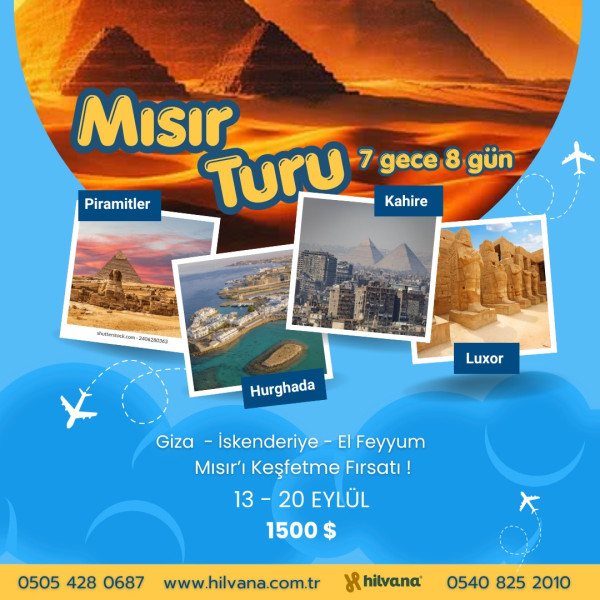 13 - 20 EYLÜL 2026 MISIR TURU